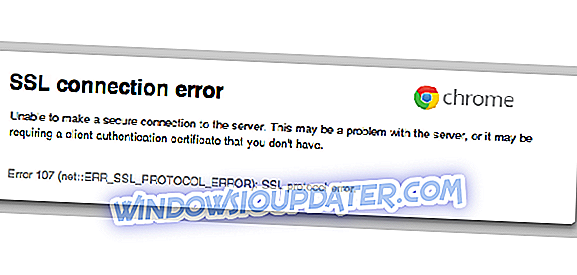 Oprava: Err_ssl_protocol_error v systému Windows 10, 8.1, 7