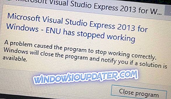 รายงานปัญหาของ Visual Studio 2013 ใน Windows 8.1, 10