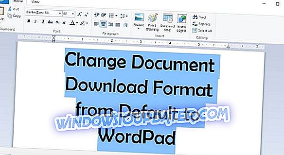 Modifier le format de téléchargement de document par défaut en WordPad dans Windows 10 / 8.1 / 8