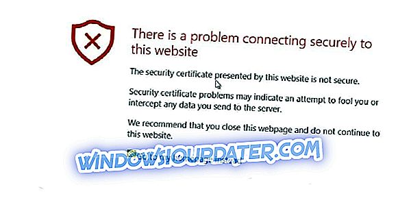 Correzione: "Si è verificato un problema di connessione sicura a questo sito Web" errore di certificato non valido